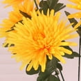 thumbnail image 5 of Artificial Chrysanthemums Bushes Flower Mum Bouquet Home Decor Yellow, 5 of 6