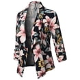 thumbnail image 1 of FashionOutfit Women's Stretch 3/4 Gathered Sleeve Open Blazer Jacket, 1 of 1