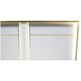 thumbnail image 4 of Best Master Havana Poplar Wood Cali King Platform Bed in White with Gold Trim, 4 of 4