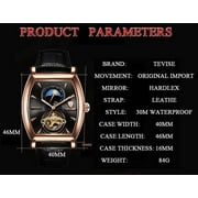 Tevise Top Automatic Self-winding Watch Men Tourbillon Mens Mechanical Watches Skeleton Male Sport Wristwatch Relogio Masculino 8383D