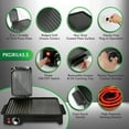 thumbnail image 6 of NutriChef PKGRIL43 - Electric Griddle - Crepe Maker Hot Plate Cooktop with Press Grill for Paninis, 6 of 9