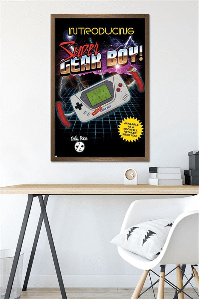 Sally Face - Super Gear Boy Wall Poster, 22.375" x 34" Framed