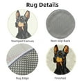 thumbnail image 3 of Latch Hook Rug Kit Doberman Pinscher Dog Stamped Handmade Round Shape Carpet Crochet Yarn Craft DIY Hook and Latch Door Mat Tapestry for Christmas Home Floor Decor 50x50cm(2), 3 of 7
