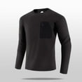 thumbnail image 4 of USNSM (M-5XL) Big and Tall Mens Running Fitness High Elastic Long Sleeve Shirts Basic Fleece Thermal Turtle Neck Lightweight Pullover Top Brown M, 4 of 7