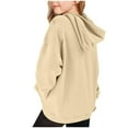 thumbnail image 4 of Bnwani Toddler Hoodies Girls Crew Neck Long Sleeve Pockets Sports Sweatshirt Hearts Graphic Printed Tops Pullover, 4 of 4