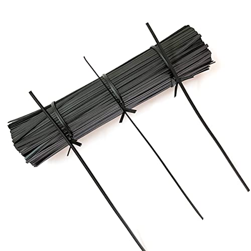 Tangser Plastic Black Twist Ties 6 inch, Reusable Cable Ties,Long