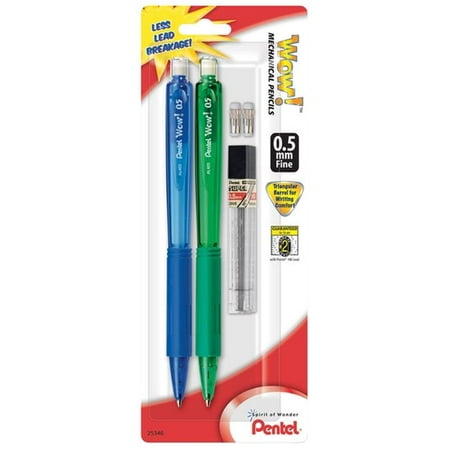pentel of america al405lebp2 mechanical pencil 0 5 mm walmart com