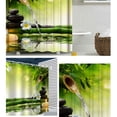 thumbnail image 4 of Cortinas de ducha impermeables 3D Cortina de baño de lino Decoración de baño Tipo 1 180x180cm Advancent HA6767-01B, 4 of 6