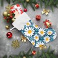 thumbnail image 6 of GZHJMY Christmas Stocking, Personalized Daisy Large Candy Stocking, 1 PCS Hanging Gift Xmas Stocking Decoration for Family Holiday Party Ornaments Decor Fireplace, 6 of 7