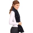 thumbnail image 4 of Sabby Long Thin Faux Fur Pearl Embellishment Warm Soft Infinity Scarf, 4 of 5