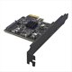 thumbnail image 2 of Tarjeta PCIE de 2 Puertos PCI Express 3.0 X1 A Tarjeta de Expansión USB Dual Alimentación USB3.2 Gen2 Chip ASM3142 de 10 Gbps para PC de Escritorio, 2 of 5