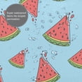 thumbnail image 5 of YFYANG Waterproof Bathroom Shower Curtain, Cartoon Red Watermelon Shower Curtain Set with Hooks, Home Bathroom Tub Decor - 72 "x72", Plastic Hooks, 5 of 6