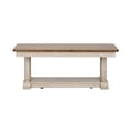 thumbnail image 1 of Farmhouse Reimagined White Rectangular Cocktail Table, 1 of 6