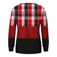 thumbnail image 4 of Jienlioq Hauts d'Hiver pour Femmes Mode Chandail Décontracté à Manches Longues à Col Rond Imprimé pour Femmes Hauts Blouse, 4 of 5