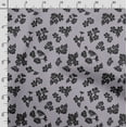 thumbnail image 3 of Soimoi Floral Print, Velvet Fabric, Decor Sewing Fabric by The Yard 54 Inch Wide,Decorative Fabric for Upholstery and Home Accents, Grayish Purple, 3 of 5