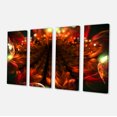 thumbnail image 2 of Fleurs Orange Fractales Abstraites - Impression sur Toile Florale, 2 of 3