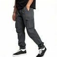 thumbnail image 4 of Men's Cargo Pants Mens Fashion Leisure Pants Men's Lightweight Joggers Pants Trousers Men's Hiking Pants Cargo Pants Sweatpants for Men Streetwear, 4 of 7