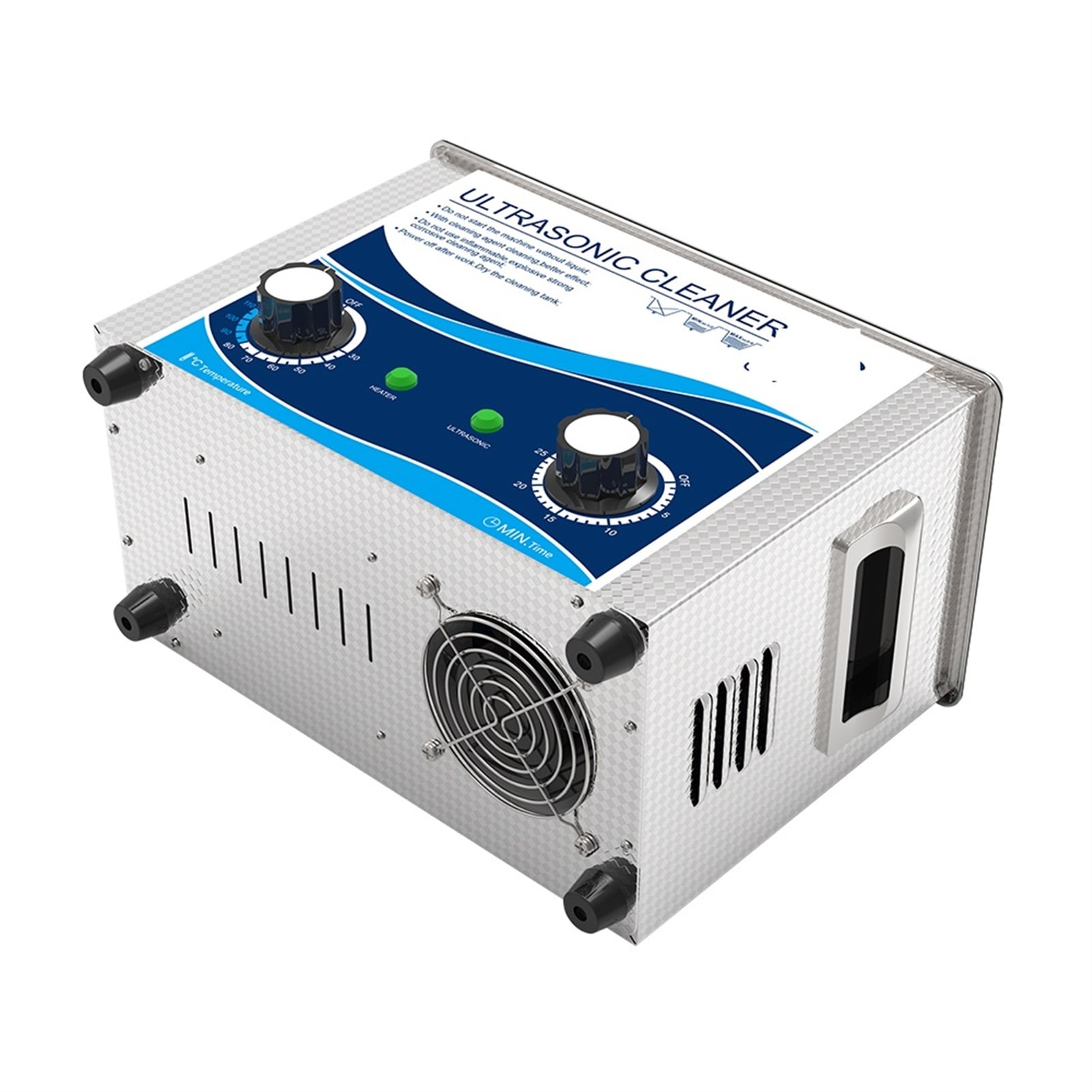 Ultrasonic Cleaner 4.5L 180W Stainless Steel Bath Dial Adjust Heater Timer Cleaning Medical Fuel Injector Nozzle ,Strong Cleaning