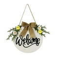 thumbnail image 2 of Welcome Sign for Front Door Wreath Decorations for All Seasons Front Porch Decor Hanging Gift for Farmhuose Home Outdoor Indoor, 2 of 7