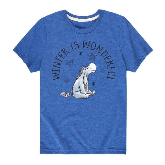 Disney Winnie The Pooh - Eeyore Winter is Wonderful Christmas - Toddler & Youth Short Sleeve Graphic T-Shirt