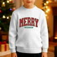thumbnail image 2 of Boys' Festive Christmas Crewneck Sweatshirt, Winter Holiday Warmth with Soft Thermal Lining, 2 of 5