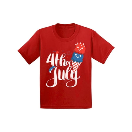 Awkward Styles Toddler T Shirt 4th of July T-Shirt Ice Cream Shirt Girls Clothes Boys T Shirt Outfit for Kids Patriotic Gifts USA Holiday Outfit for Children Ice Cream T-Shirt Ice Cream Lovers