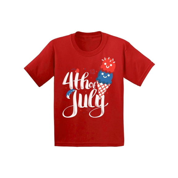 Awkward Styles Toddler T Shirt 4th of July T-Shirt Ice Cream Shirt Girls Clothes Boys T Shirt Outfit for Kids Patriotic Gifts USA Holiday Outfit for Children Ice Cream T-Shirt Ice Cream Lovers Tshirt