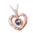 thumbnail image 4 of Colgante de corazón de amor 100 Colr madre Hugo Collar con Memoria, 4 of 10