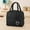 Black, variant on Lunch Bag 2 Bento with Insulated Aluminum Foil for Portable Heat Retention and Thickened Ice Pack Thermal Tote for Everyday Meals