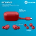 thumbnail image 4 of Auriculares Bluetooth inalámbricos verdaderos JLab Go Air Pop y estuche de carga: rojo rosa, conexión dual, resistencia al sudor IPX4, conexión Bluetooth 5, firma de 3 configuraciones de sonido EQ, eq, 4 of 5