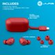 thumbnail image 4 of Auriculares Bluetooth inalámbricos verdaderos JLab Go Air Pop y estuche de carga: rojo rosa, conexión dual, resistencia al sudor IPX4, conexión Bluetooth 5, firma de 3 configuraciones de sonido EQ, eq, 4 of 5