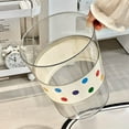 thumbnail image 4 of Small Trash Can Clear Foldable Plastic Wastebasket Paper Basket Garbage Container Bin Round for Bathroom Bedroom Kitchen Offices Cafe Camping Laundry Room Desk Side Trash Can, 4 of 7