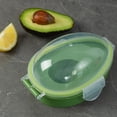 thumbnail image 1 of BEMS-1 contenedor de aguacate portátil de almacenamiento verde, reutilizable, puede guardar, 1 of 5