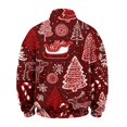 thumbnail image 3 of Christmas Tree Sweater Quarter Zip Pullover Men Mock Neck Xmas Cute Graphic Sweaters Fleece Thermal Midweight Relaxed Fit Sweatshirt Long Sleeve Shirts, 3 of 5