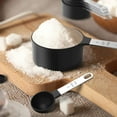 thumbnail image 6 of Multiple Sizes Stainless Steel and Food Safe Plastic Stackable Dishwasher Safe Measuring Cups With 5 Measuring Spoons, 6 of 8