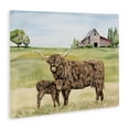 thumbnail image 4 of Highland Cow And Calf Canvas Wall Art, design by Jean Plout, 4 of 8
