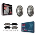 thumbnail image 1 of Transit Auto Front Coated Disc Brake Rotors and Ceramic Pads Kit for Car 2018-2020 2022 Mitsubishi Eclipse Cross KGC-102228, 1 of 11