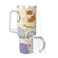 thumbnail image 2 of Pofeuu Animals Print 40oz Ice Bully With Handle And Straw Stainless Steel Vacuum Insulated Cup And 2 In 1 Straw Lid, 2 of 8