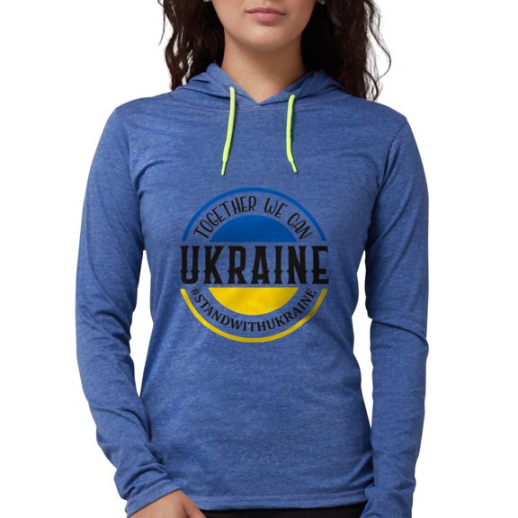 CafePress - Together We Can Ukraine Long Sleeve T Shirt - Womens Hooded Shirt