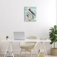 thumbnail image 2 of Stupell Industries White Coastal Pelican Watching Calm Water Sea Painting, 16 x 20, Design by Jennifer Paxton Parker, 2 of 5