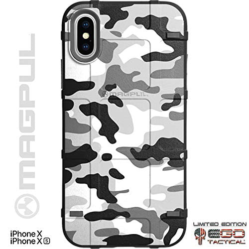 Limited Edition Customized Prints By Ego Tactical Over A Magpul Mag1094 Bump Case For Apple Iphone X Xs 5 8 White Grey Snow Camo Walmart Com Walmart Com