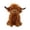 Brown, variant on New Scottish Highland Cow Plush 11.8" Stuffed Animal Realistic Cow Toys Realistic Soft Stuffed Stuffed Animal Toy, Suitable for Fans