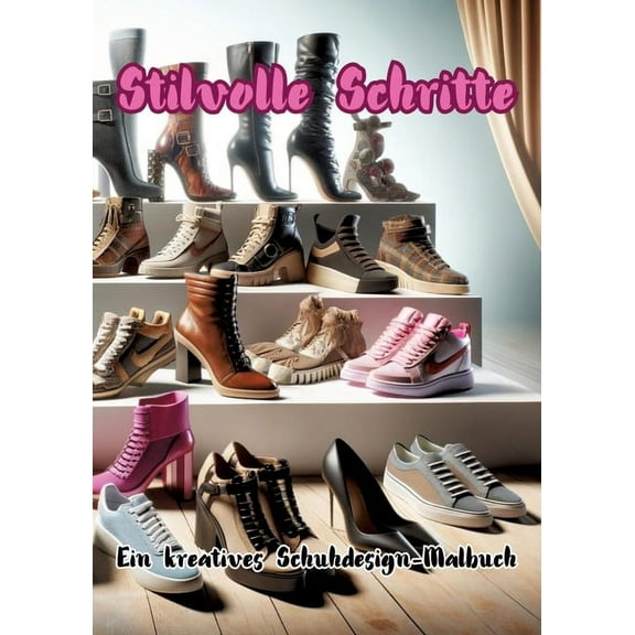 Stilvolle Schritte: Ein kreatives Schuhdesign-Malbuch (Paperback)