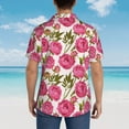 thumbnail image 6 of Fotbe Rose Flowers Hawaiian Shirt for Men Unisex Summer Beach Casual Short Sleeve Cotton Linen Button Down Shirts-3X-Large, 6 of 9