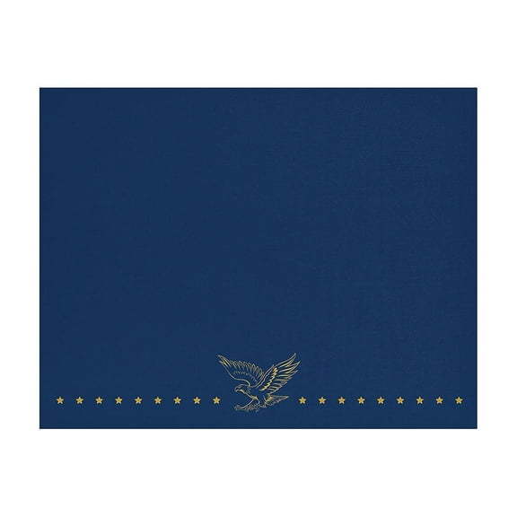 Great Papers! Certificate Cover, 12" x 9.75", Patriotic, Navy, 5 count
