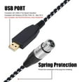 thumbnail image 3 of EIMELI Microphone USB Female to XLR Male Link Audio Cable Converter Balanced Stereo Adapter Professional Connector Accessories, 3 of 8