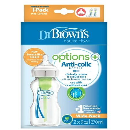 Dr. Brown's Options+ Wide-Neck Baby Bottle, 9