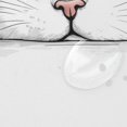 thumbnail image 4 of Yayeee Shower Curtain with Hooks 72"x72" Waterproof Fabric Bathroom Hanging Decor, White Cat, 4 of 5