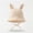 Beige, variant on Baby Bucket Hat with Rabbit Ears & Tie Straps, Soft cotton gauze, Sun protective for daily walks, beach and outdoor activities, 0-3 Years Gray