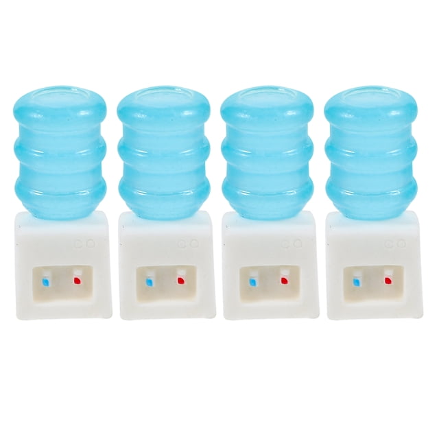 KAKOWELY Dispensador de agua para casa de muñecas, 4 unidades, mini dispensador de agua, dispensador de agua para casa de muñecas.